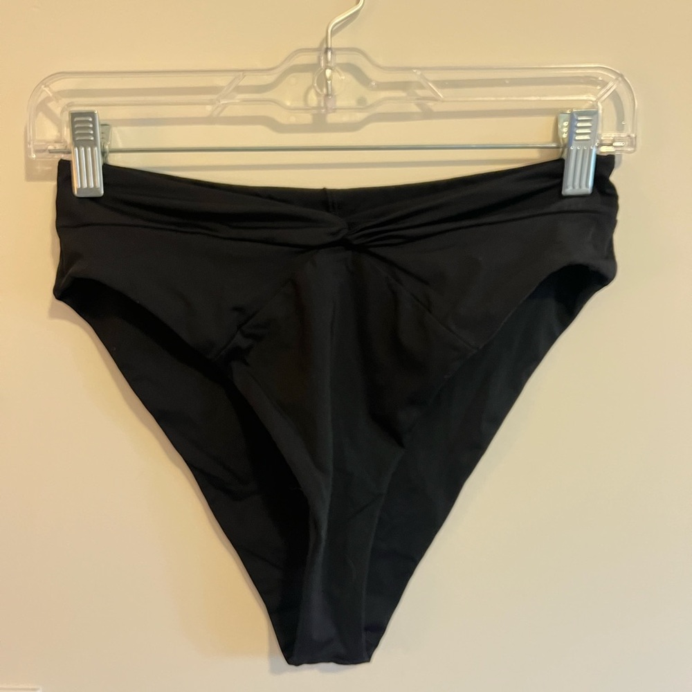 Black High-Waisted Bikini Bottom
